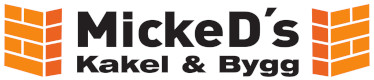 MickeD´s Kakel och Bygg Logotyp